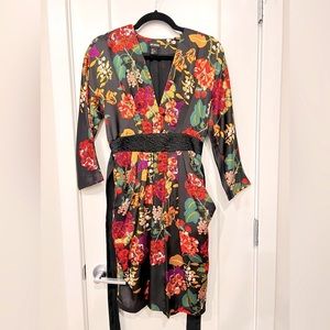 H&M Black Floral Dress